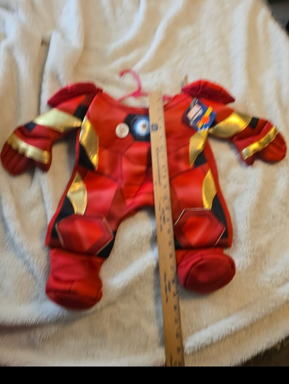 081226 Offical Marvel Avengers Iron Man Dog Costume L w/ Light Up Arc Reactor Br - Picture 7 of 8